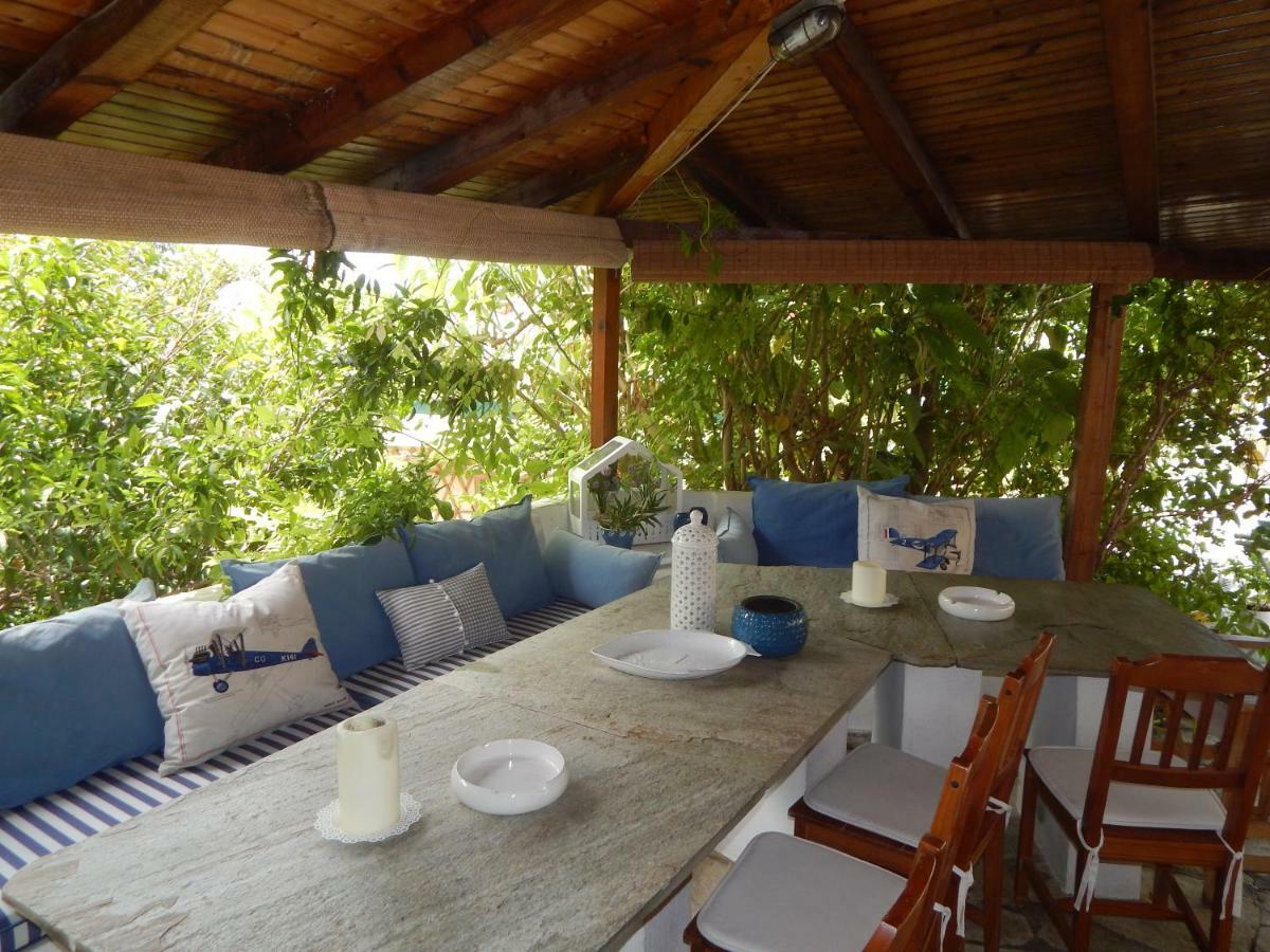 Palmina Mare Villa And Studios Paralia Vrachou Bagian luar foto